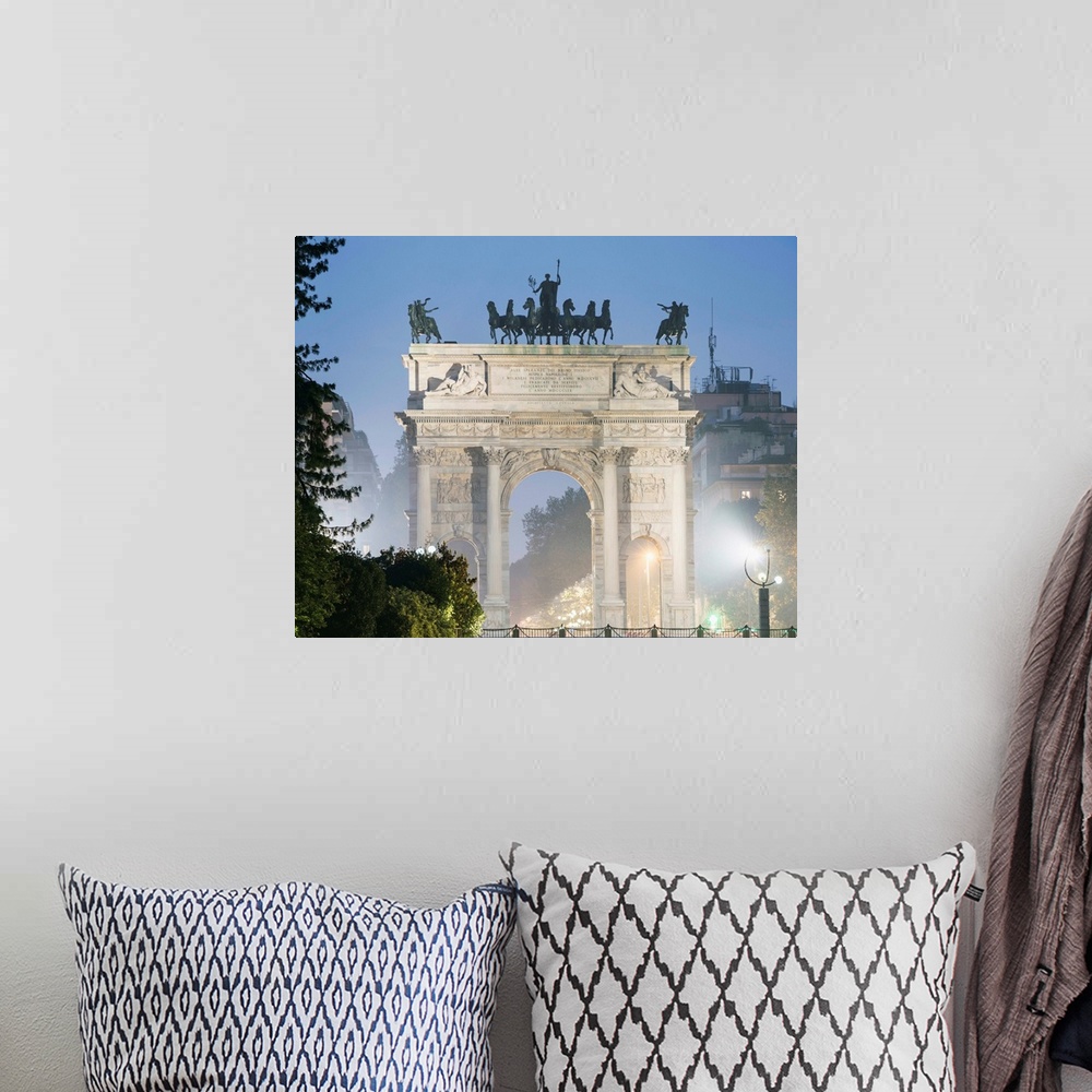 A bohemian room featuring Arco della Pace, Milan, Lombardy, Italy, Europe