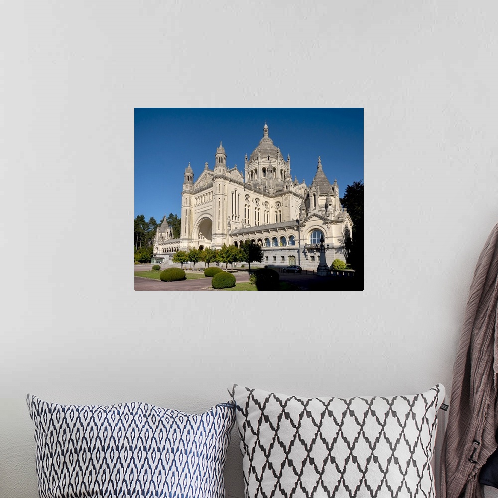 A bohemian room featuring Basilica of Sainte-Therese de Lisieux, Lisieux, Calvados, Normandy, France, Europe