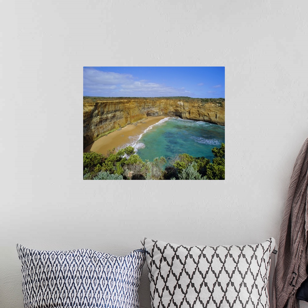 A bohemian room featuring Beach and cliffs, the Great Ocean Road, Victoria, Australia