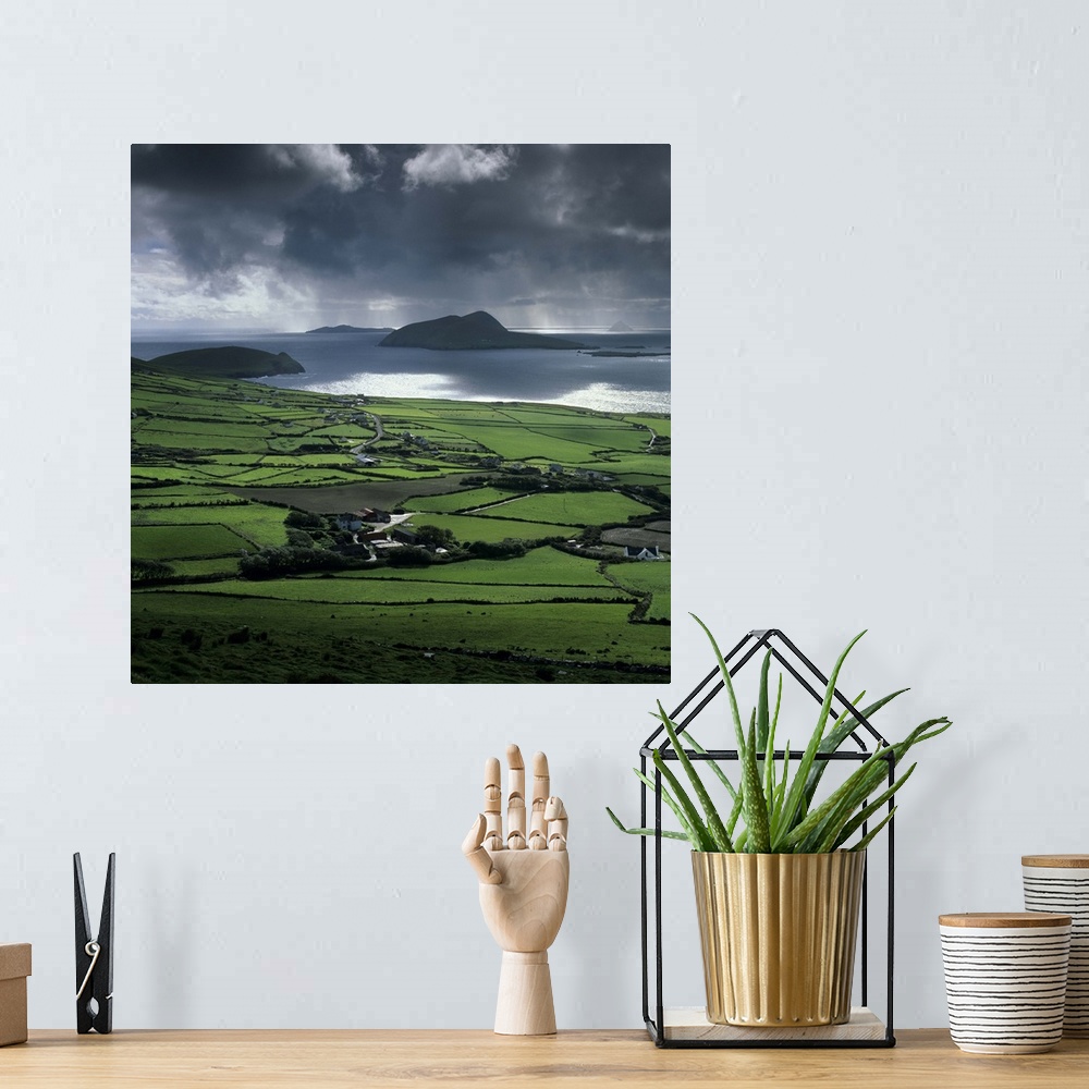 A bohemian room featuring Blasket Sound to the Blasket Islands and Slea Head Munster, Republic of Ireland