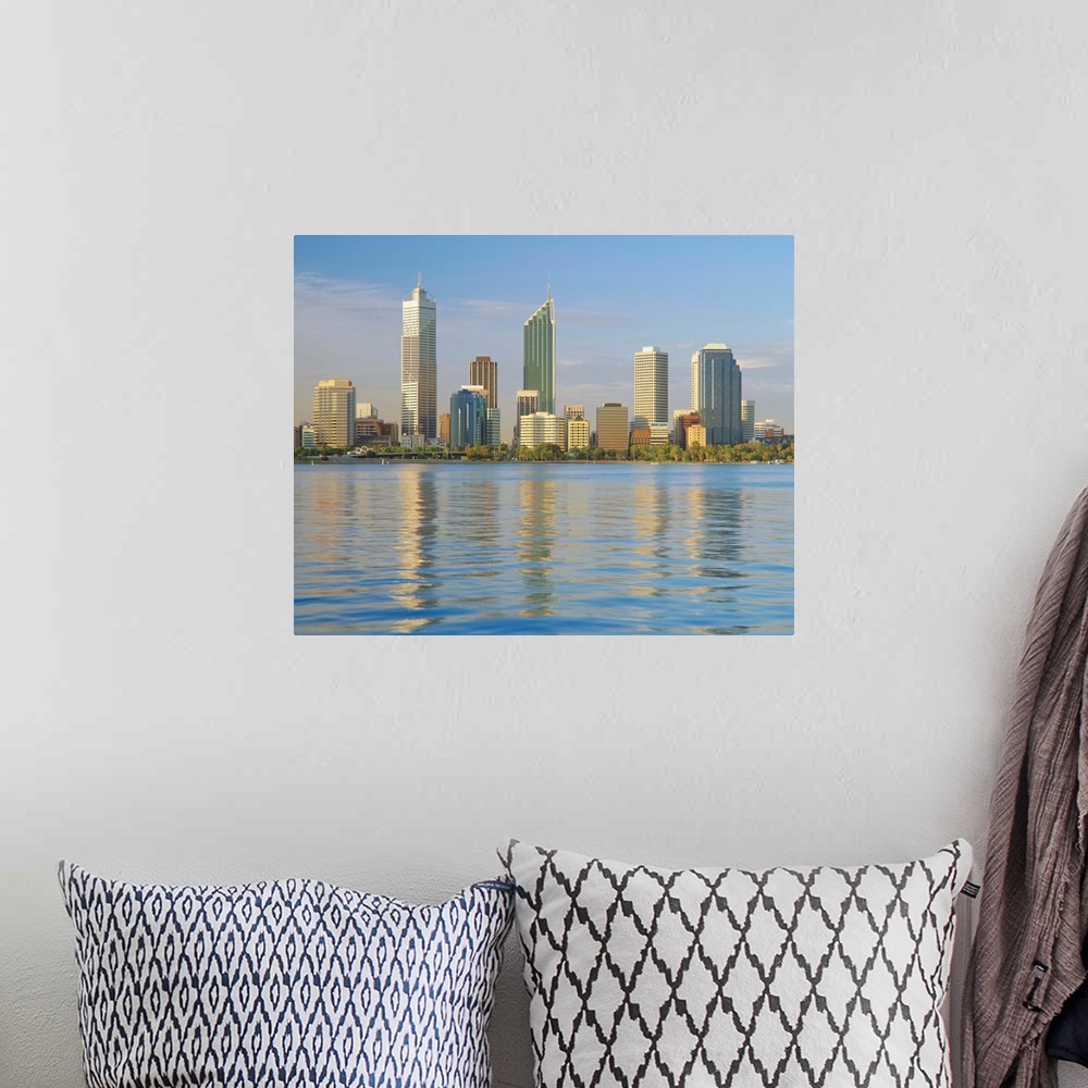 A bohemian room featuring City skyline, Perth, Western Australia, Australia