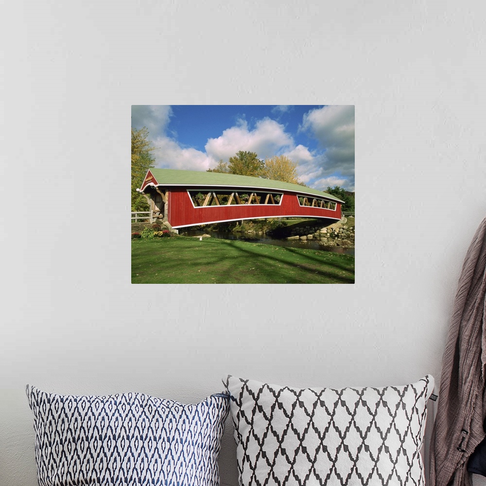 A bohemian room featuring Covered bridge at Conway, New Hampshire, New England