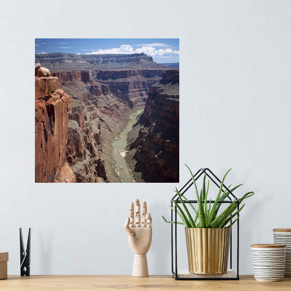 A bohemian room featuring Deep gorge of the Colorado River, west rim of the Grand Canyon, Arizona, USA