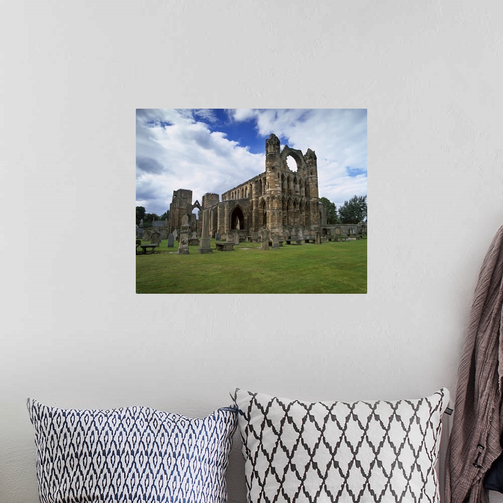 A bohemian room featuring Elgin cathedral, Elgin, Morayshire, Scotland, United Kingdom, Europe