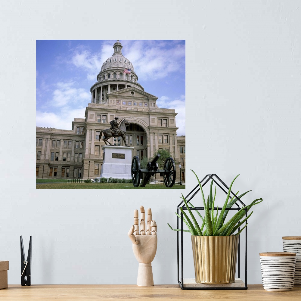 A bohemian room featuring Exterior of the State Capitol Building, Austin, Texas, USA
