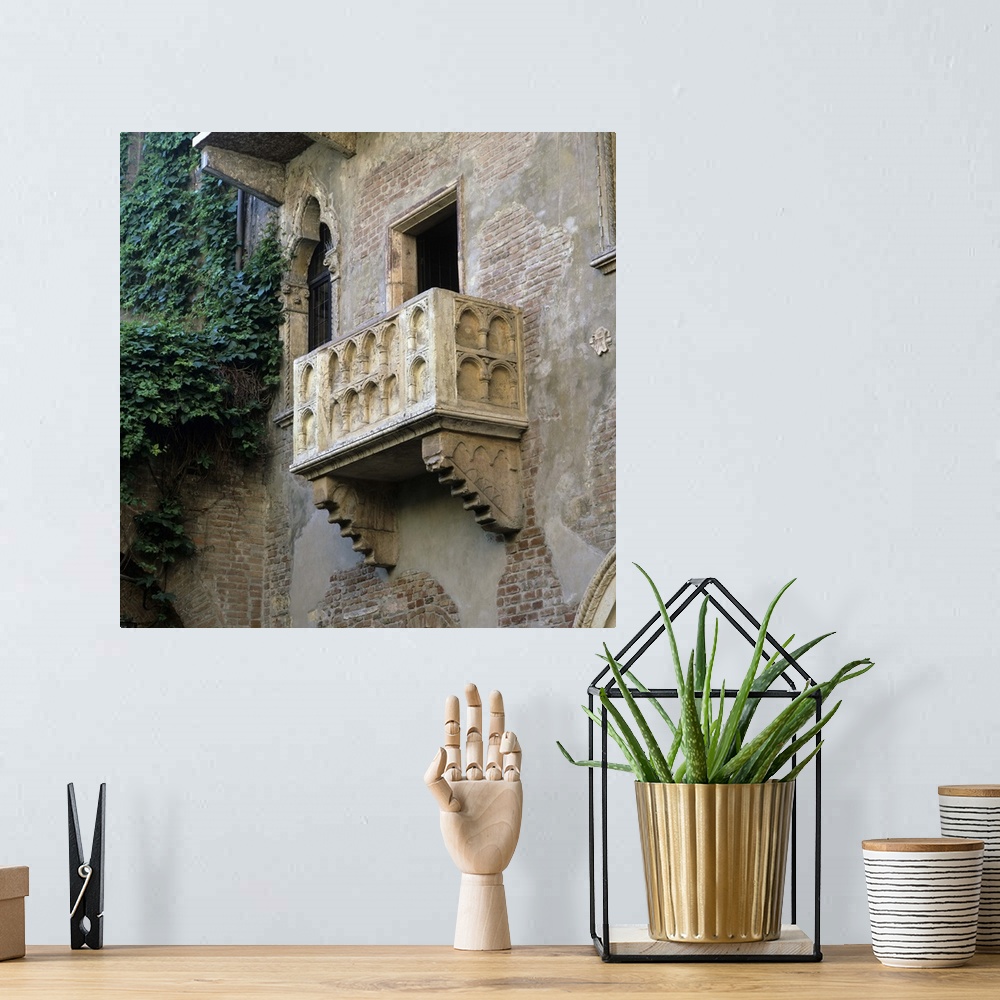A bohemian room featuring Juliet's balcony, Verona, Veneto, Italy, Europe