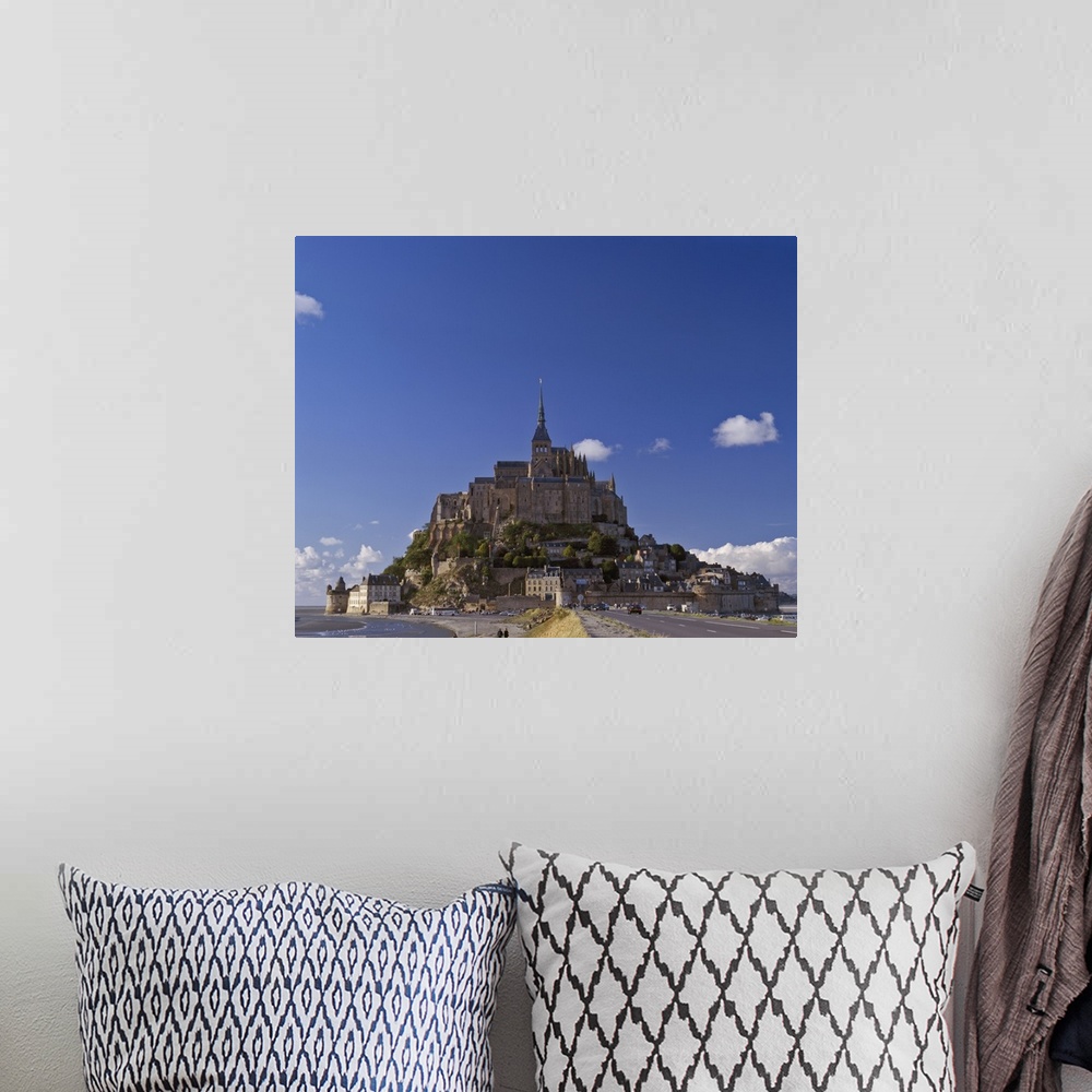 A bohemian room featuring Le Mont St. Michel, Normandy, France