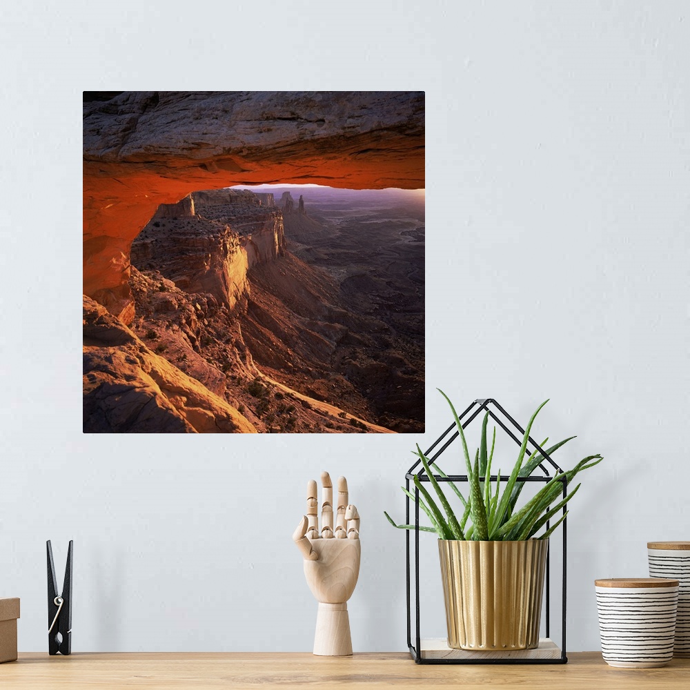 A bohemian room featuring Mesa Arch, Canyonlands National Park, Utah