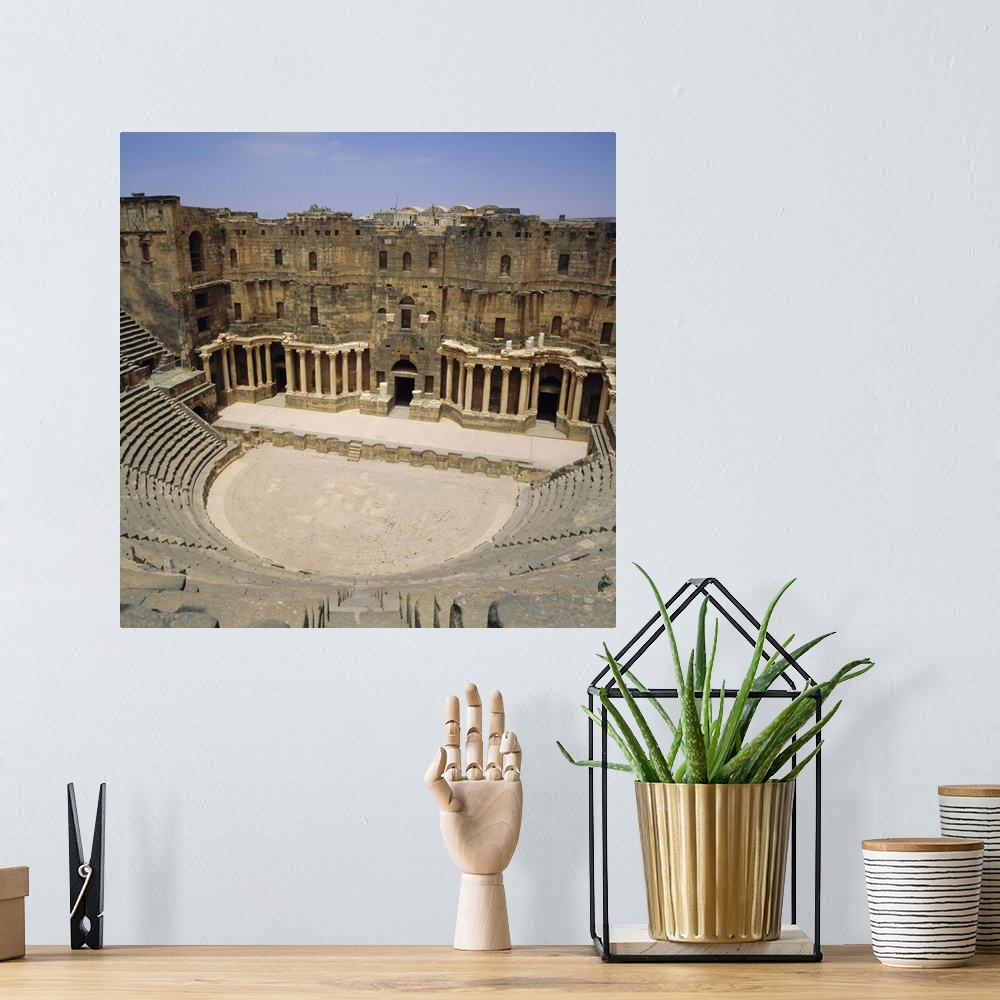 A bohemian room featuring Roman Amphitheatre, 2nd century AD, Bosra, Syria, Middle East