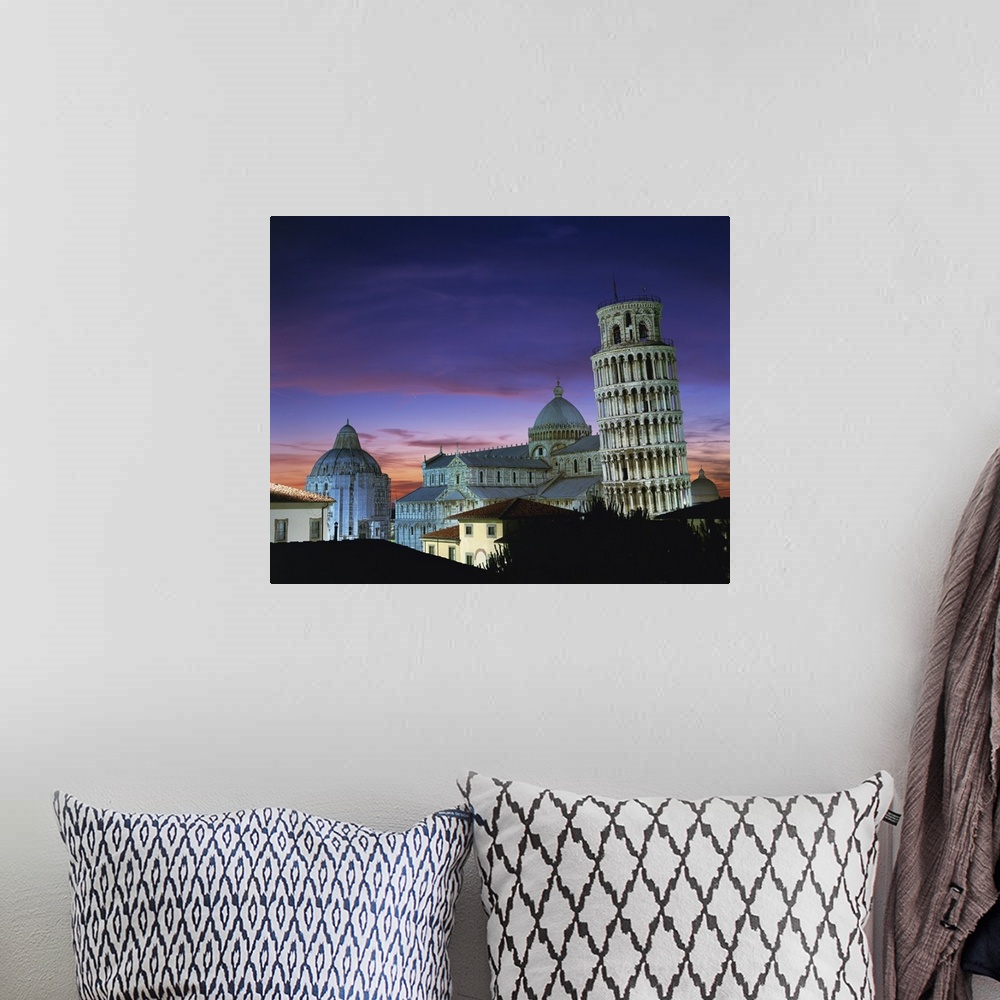 A bohemian room featuring Sunset in the city of Pisa, Tuscany, Italy