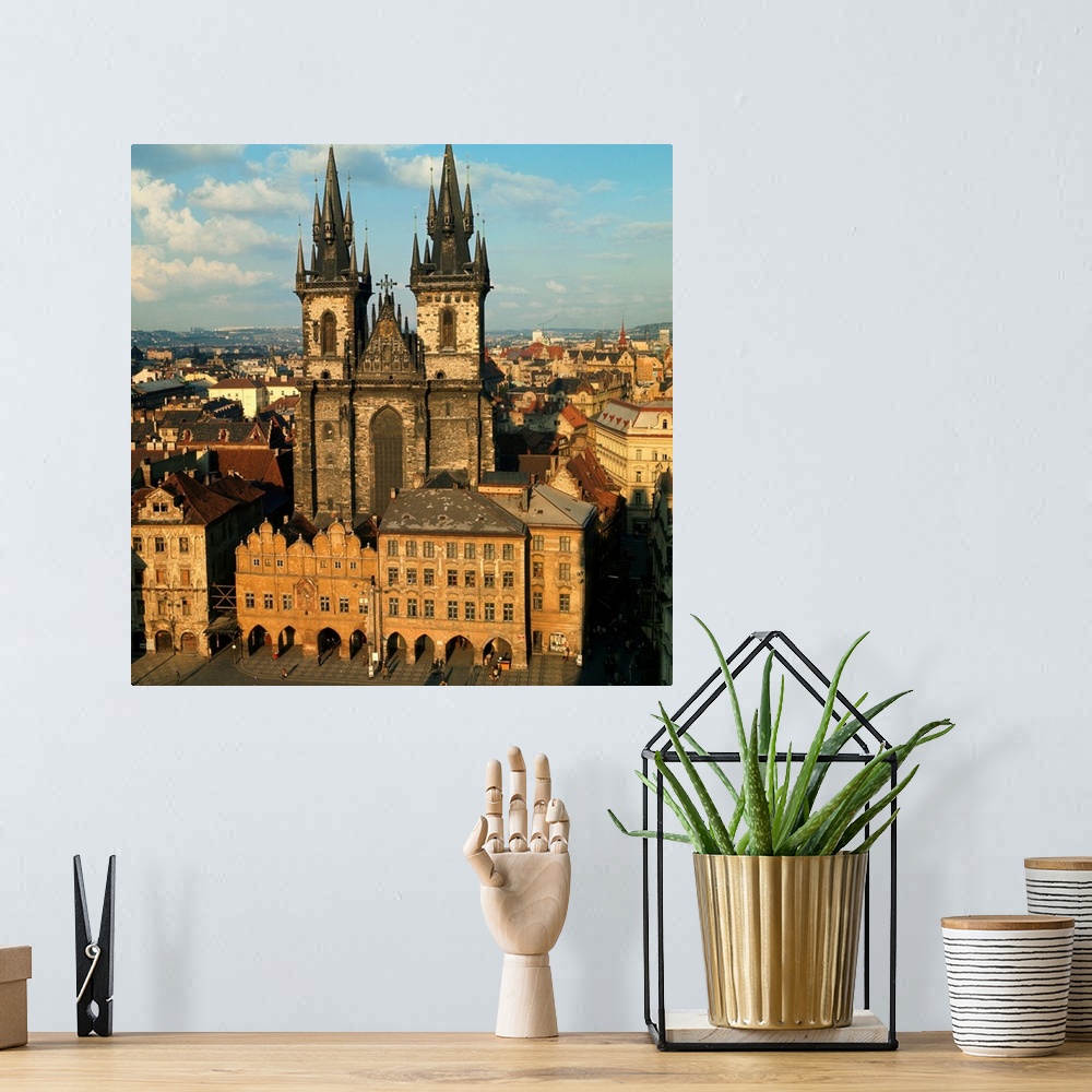 A bohemian room featuring View of Our Lady of Tyn, Old Town, Prague, Czech Republic, Europe