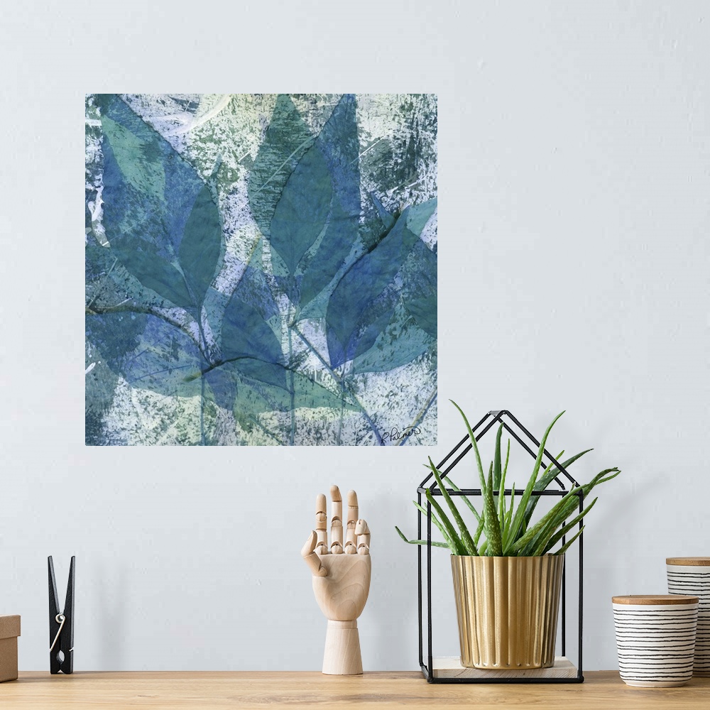 A bohemian room featuring Calming Leaves Two
