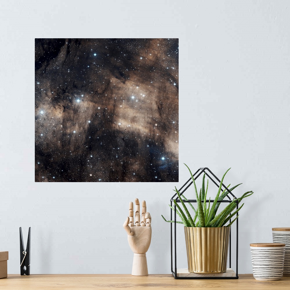 A bohemian room featuring IC 5068 a faint emission nebula located in the constellation Cygnus
