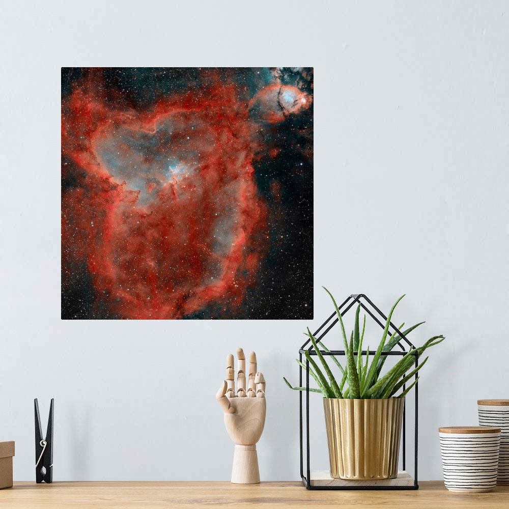 A bohemian room featuring IC 1805, The Heart Nebula