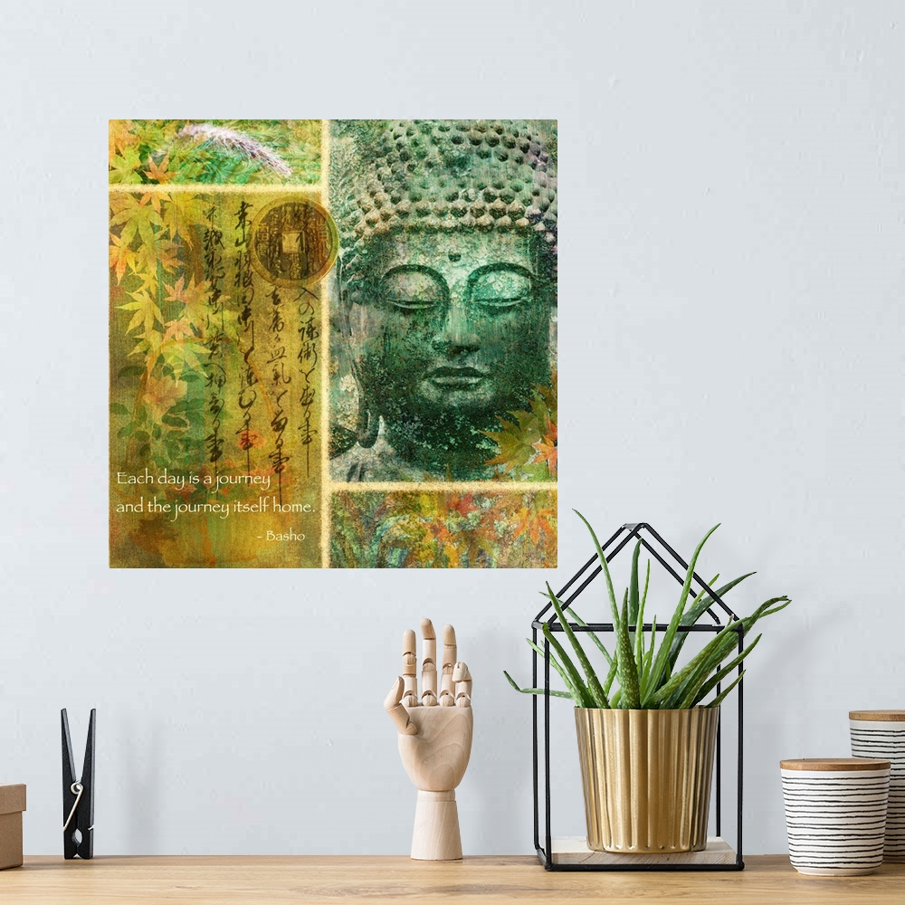A bohemian room featuring Jade Forest - Buddha