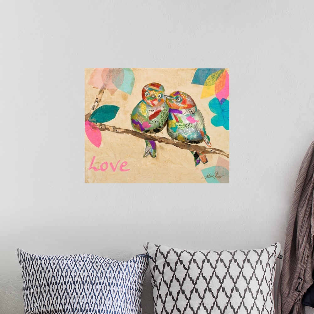 A bohemian room featuring Band of Inspired Birds I