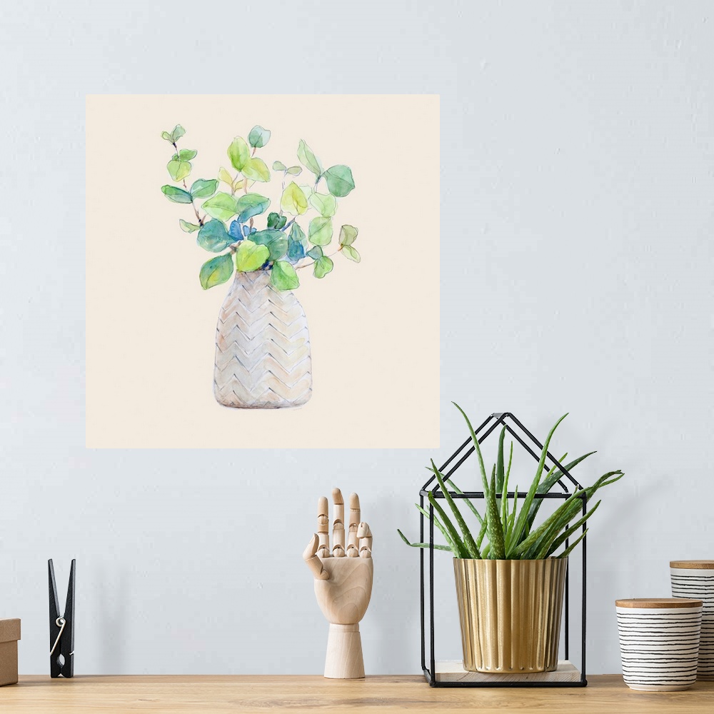A bohemian room featuring Decorative Potted Plant III