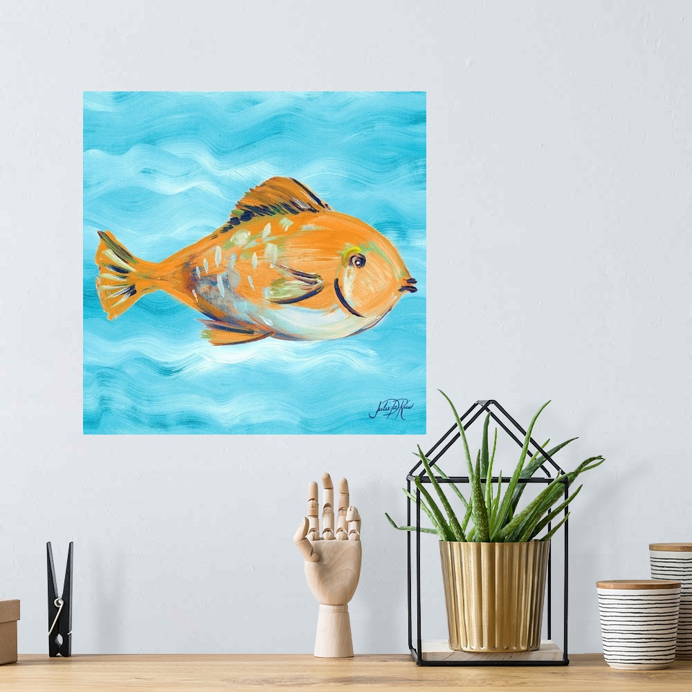 A bohemian room featuring Fish Underwater II