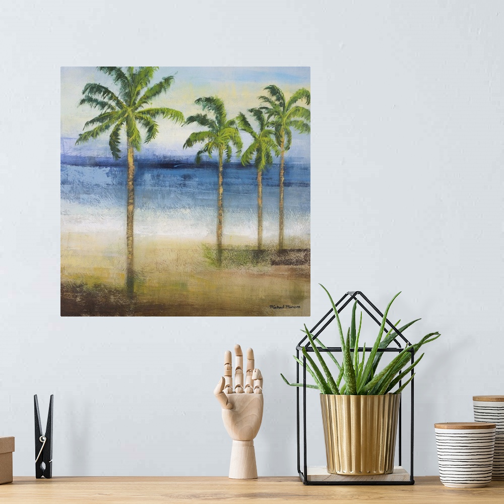 A bohemian room featuring Ocean Palms II