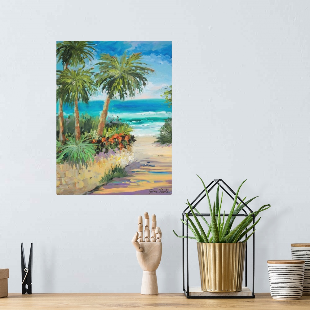 A bohemian room featuring Palm Path
