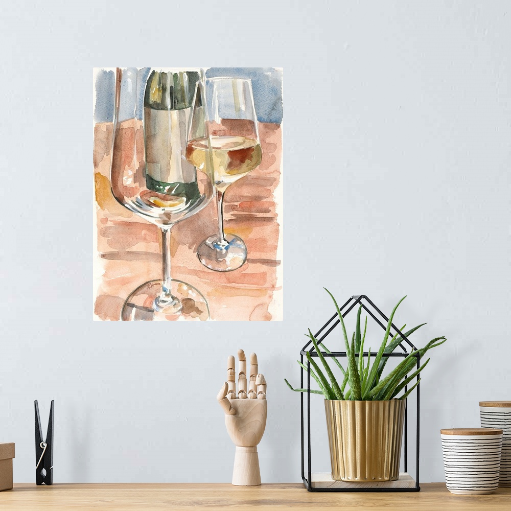 A bohemian room featuring Wine Series I