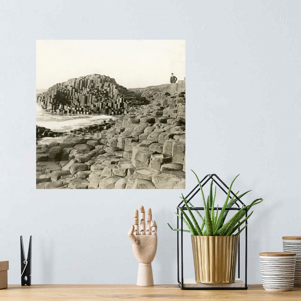 A bohemian room featuring Ireland, Giant's Causeway. View Of the Giant's Causeway, County Antrim, Northern Ireland. Photogr...