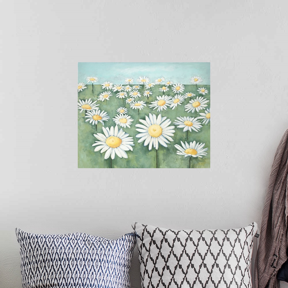 A bohemian room featuring Field of Flowers
