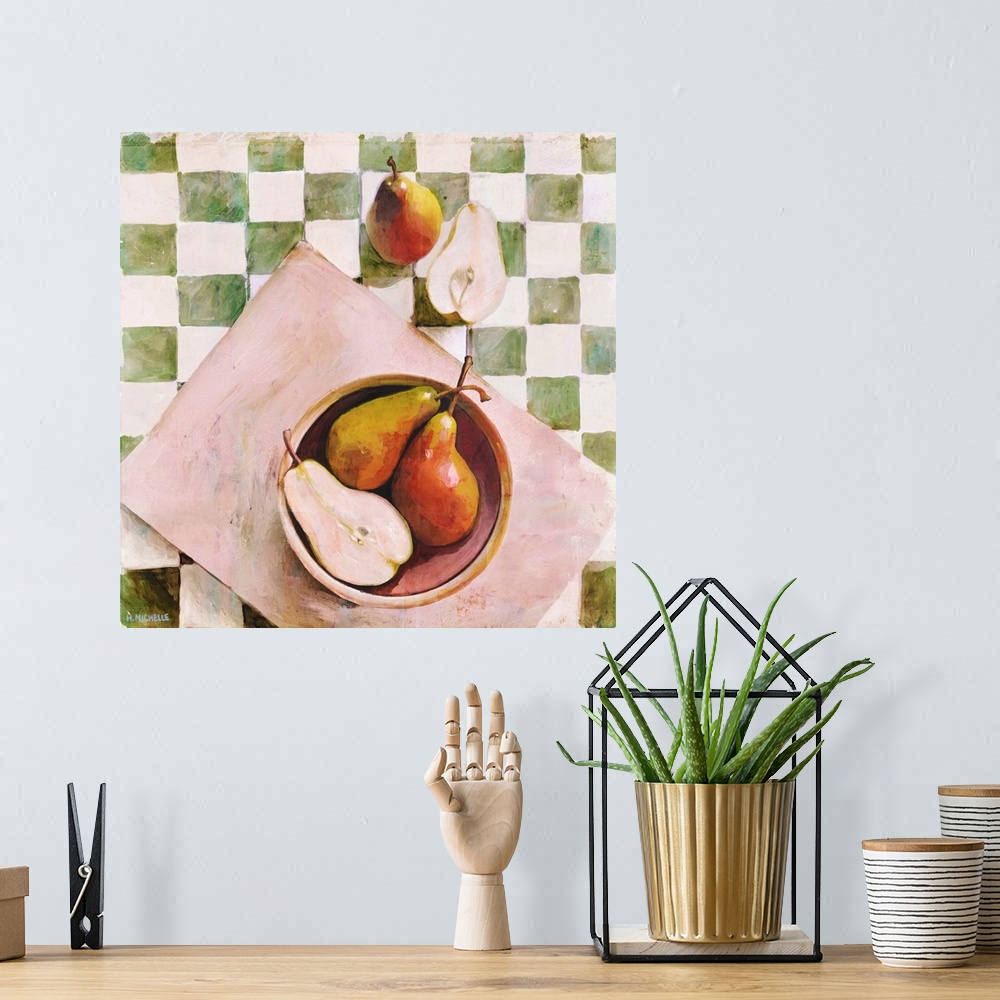 A bohemian room featuring Pears In A Bowl