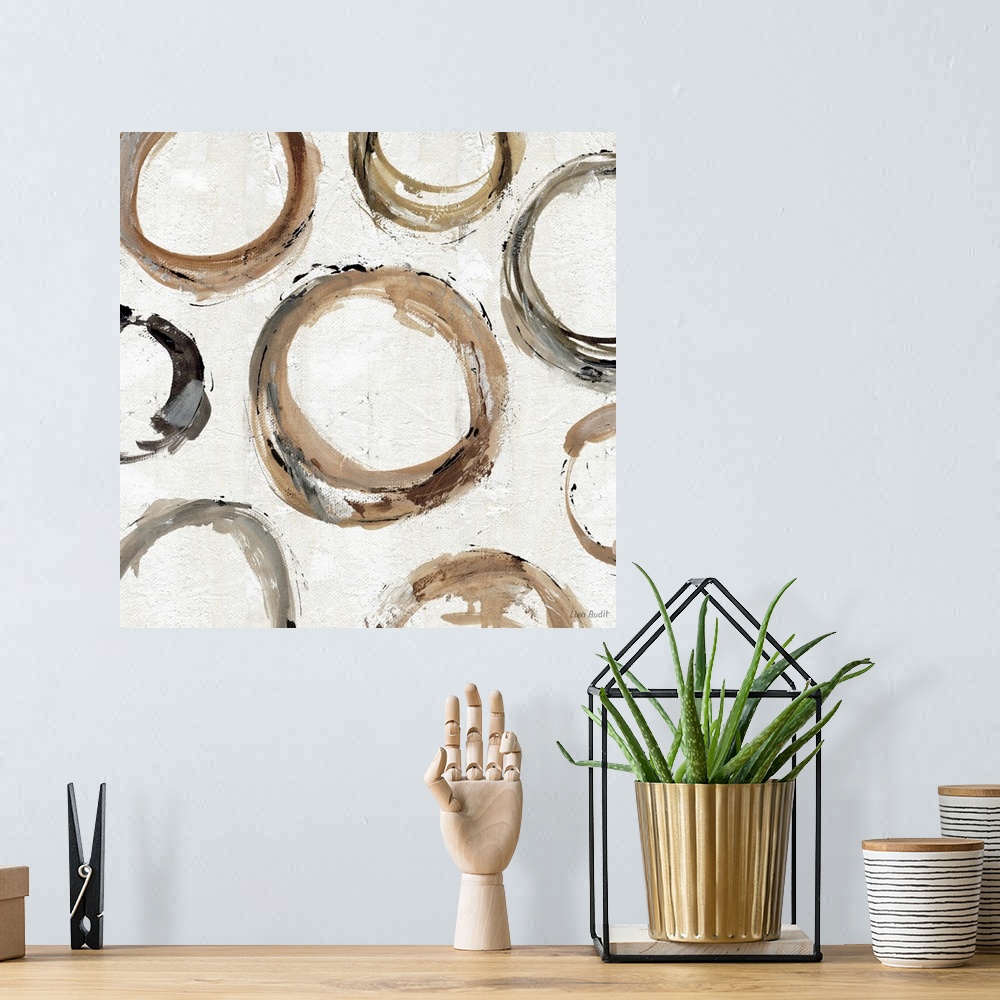 A bohemian room featuring Abstract Balance XI