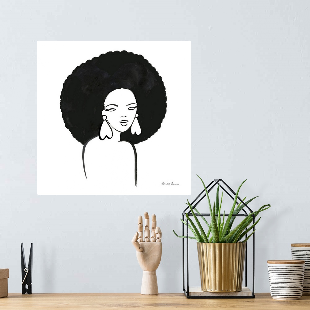 A bohemian room featuring Afro Girl I