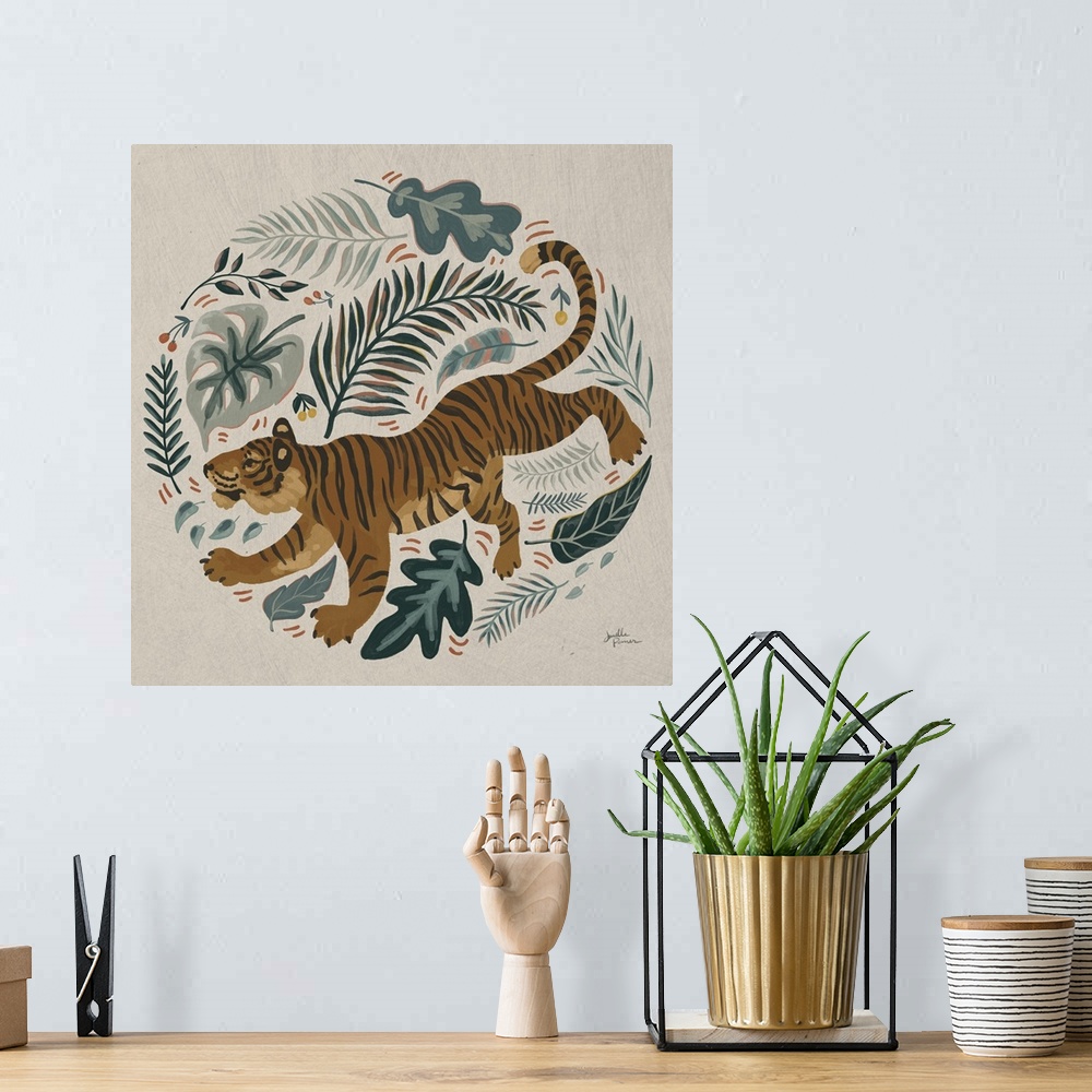 A bohemian room featuring Big Cat Beauty VII