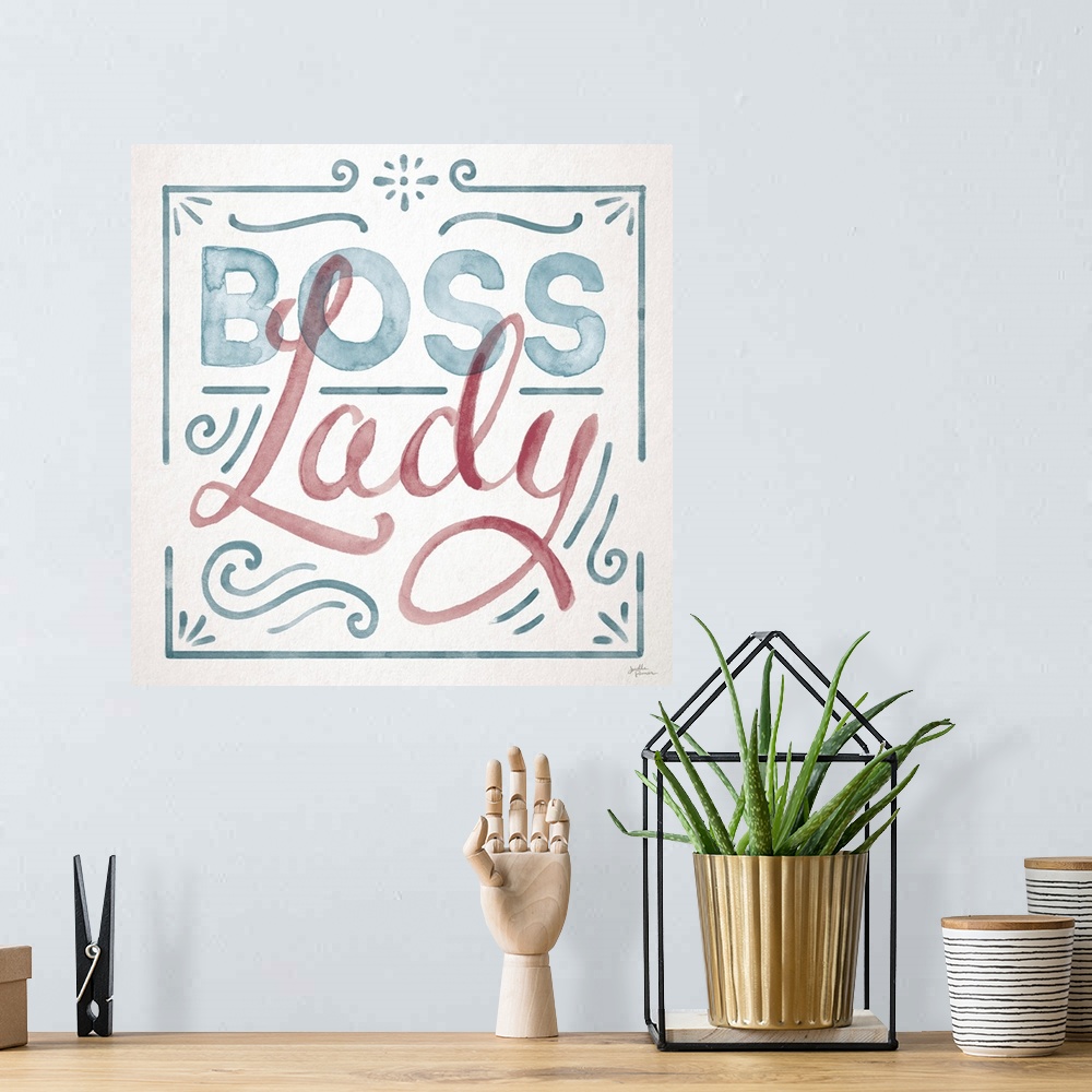 A bohemian room featuring Boss Lady I