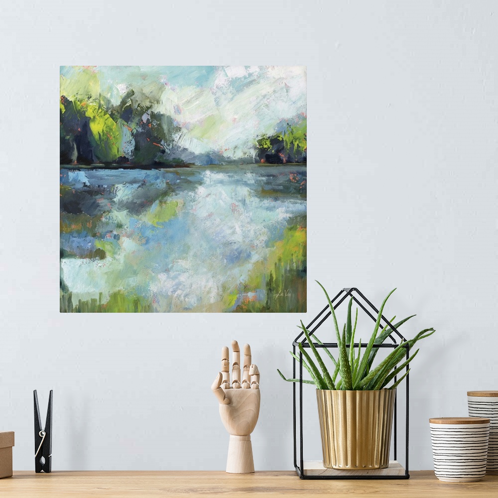 A bohemian room featuring Calm Waters