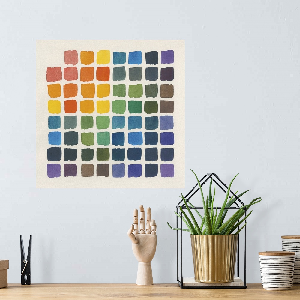 A bohemian room featuring Color Chart