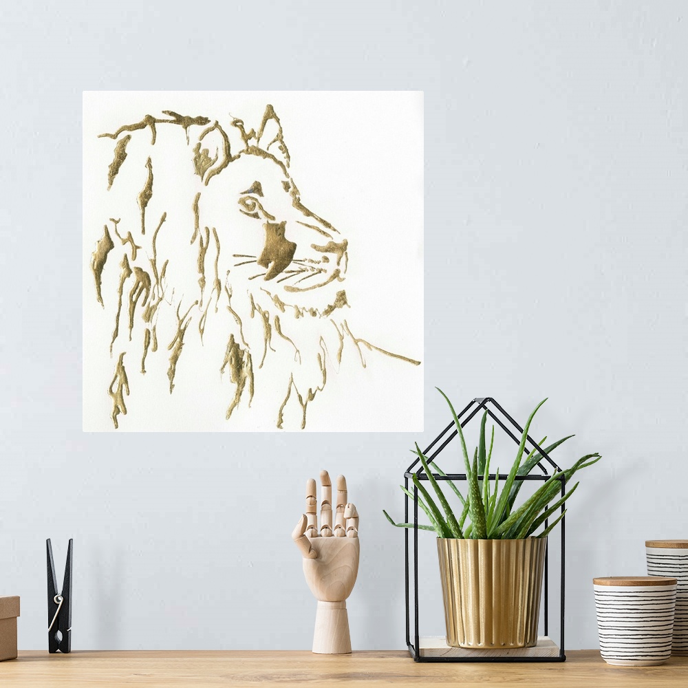 A bohemian room featuring Gilded Lion