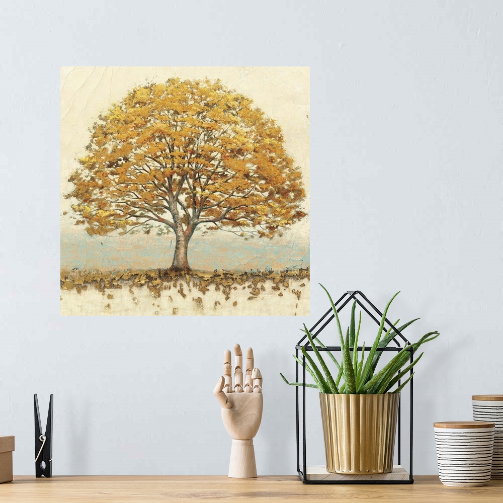 A bohemian room featuring Golden Oak