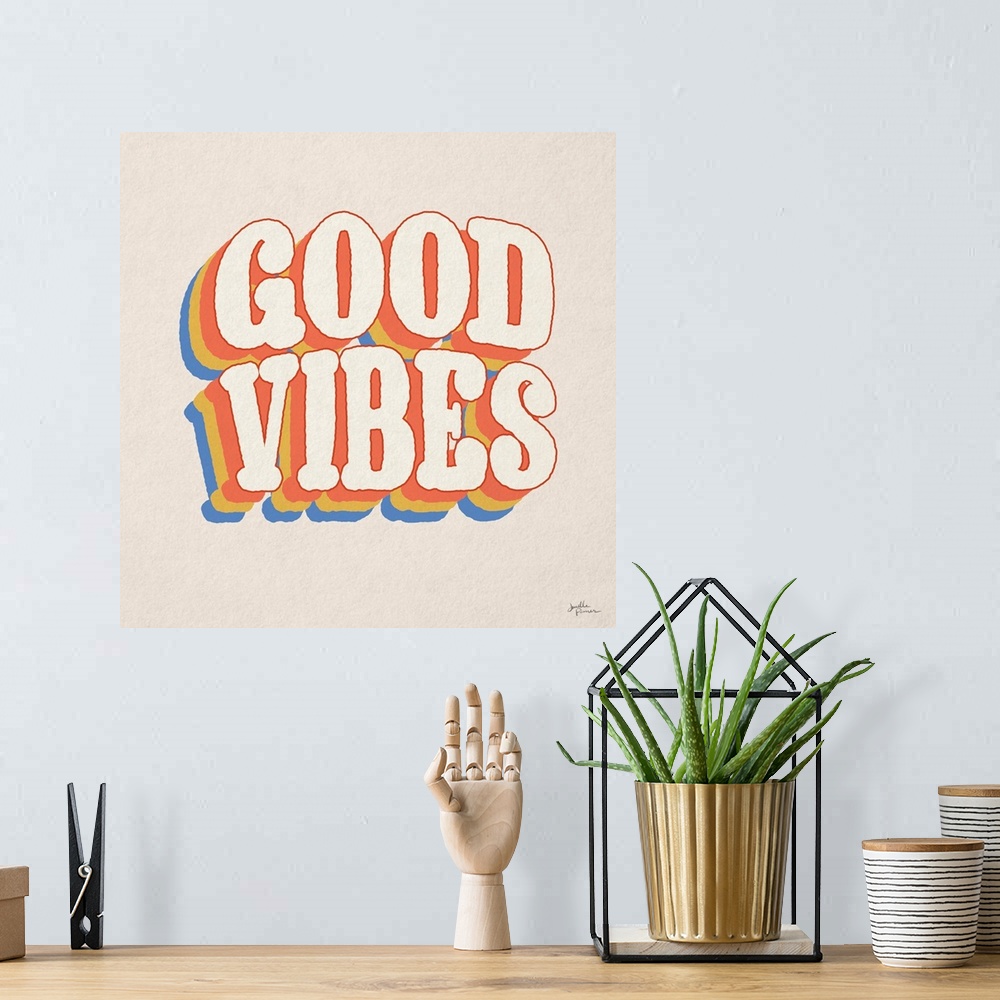 A bohemian room featuring Good Vibes I