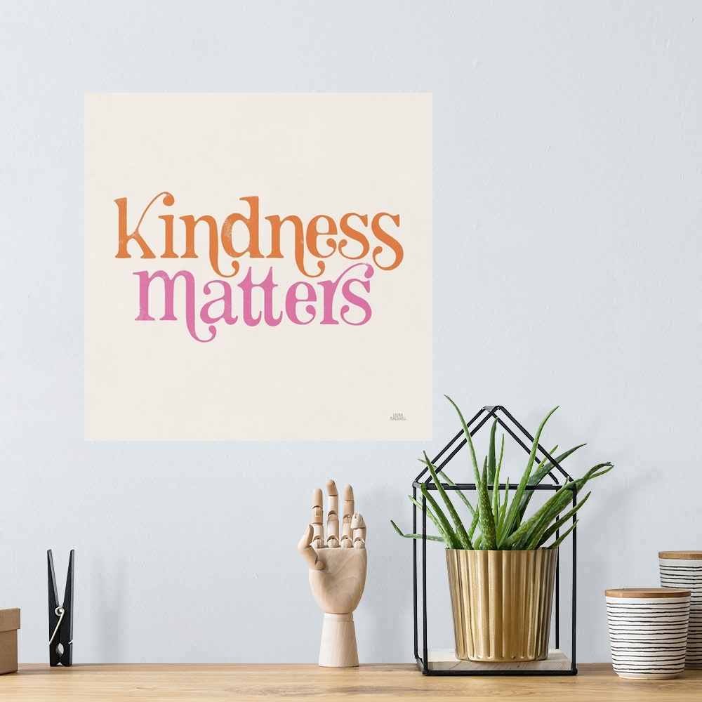 A bohemian room featuring Kindness Matters