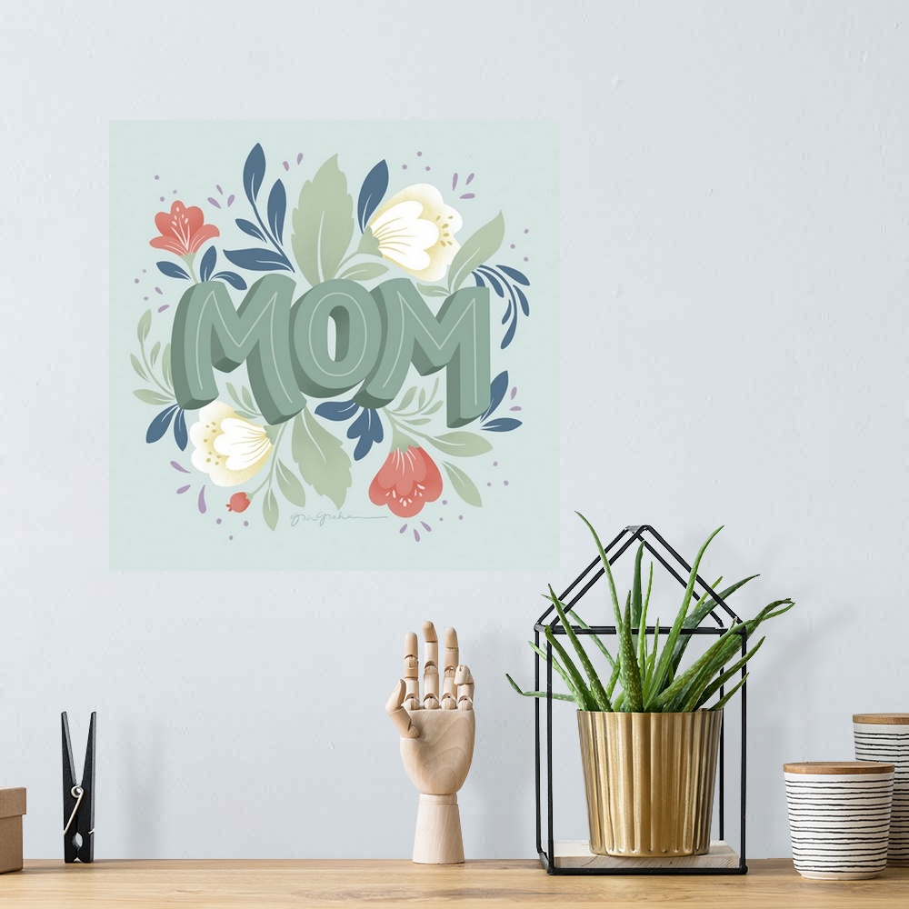 A bohemian room featuring Mom