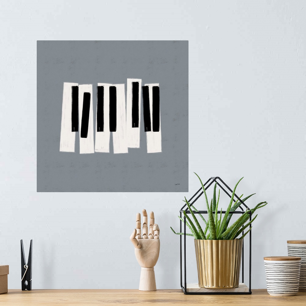 A bohemian room featuring Musical Abstract III
