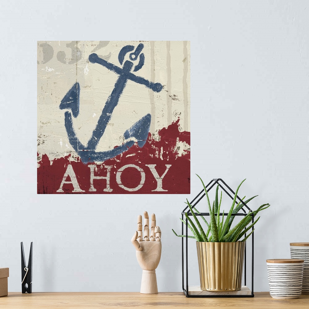 A bohemian room featuring Nautical IV Red