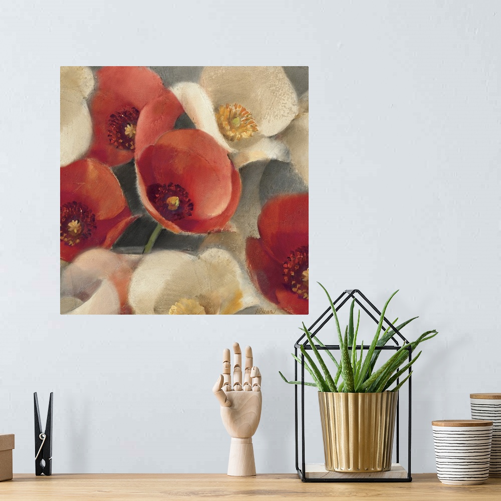 A bohemian room featuring Poppies Bloom II