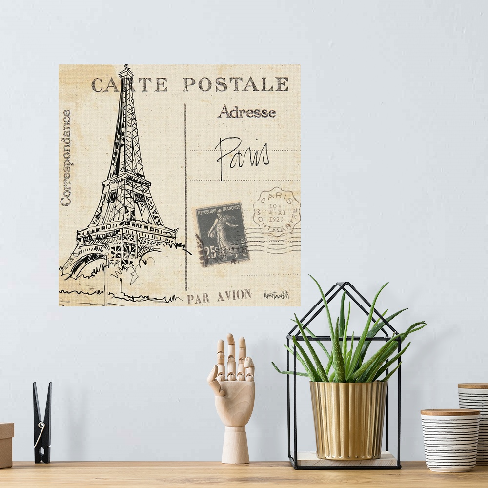 A bohemian room featuring Postcard Sketches III