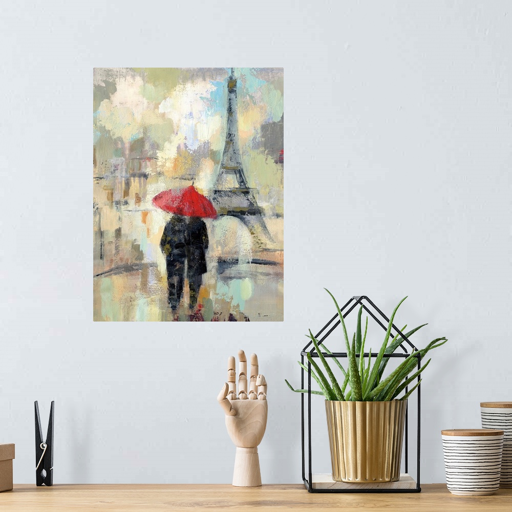 A bohemian room featuring Rain in the City II