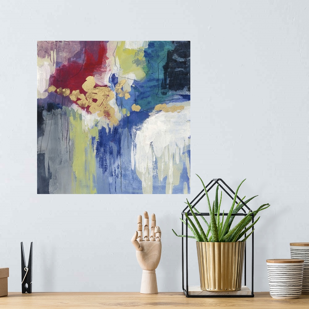 A bohemian room featuring Sparkle Abstract III