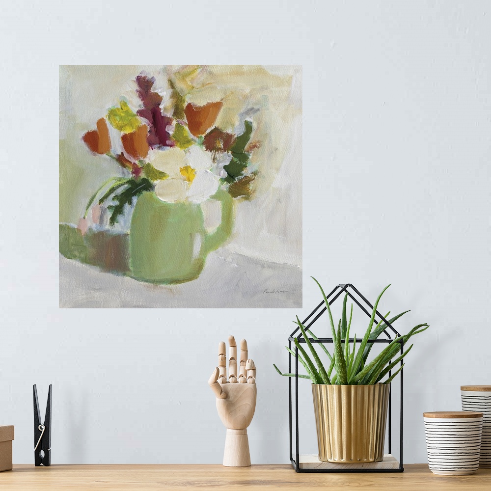 A bohemian room featuring Spring In A Green Pitcher