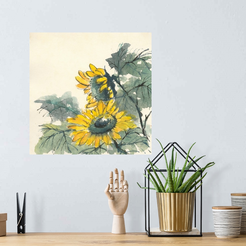A bohemian room featuring Sunflower II
