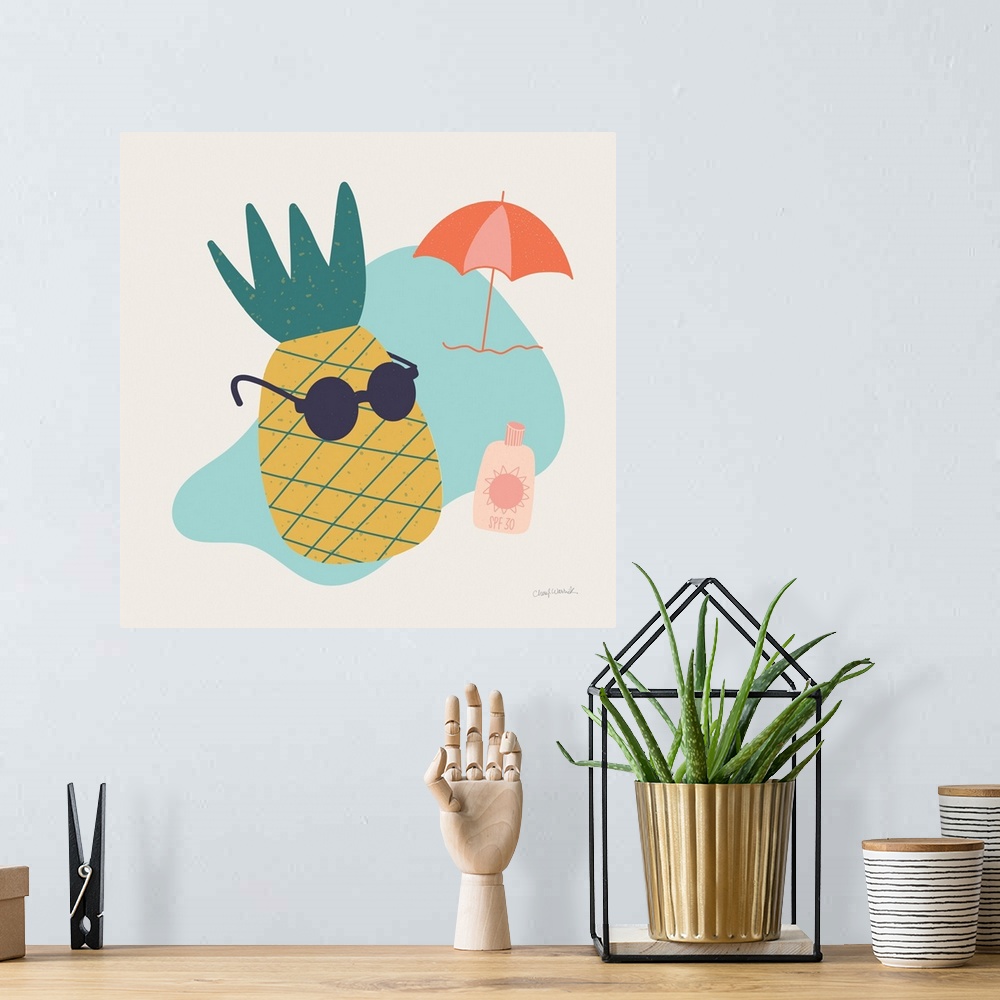 A bohemian room featuring Sunny Pineapple I