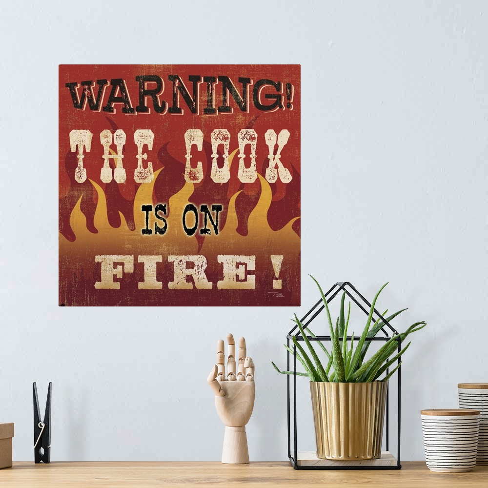A bohemian room featuring The Cook is on Fire