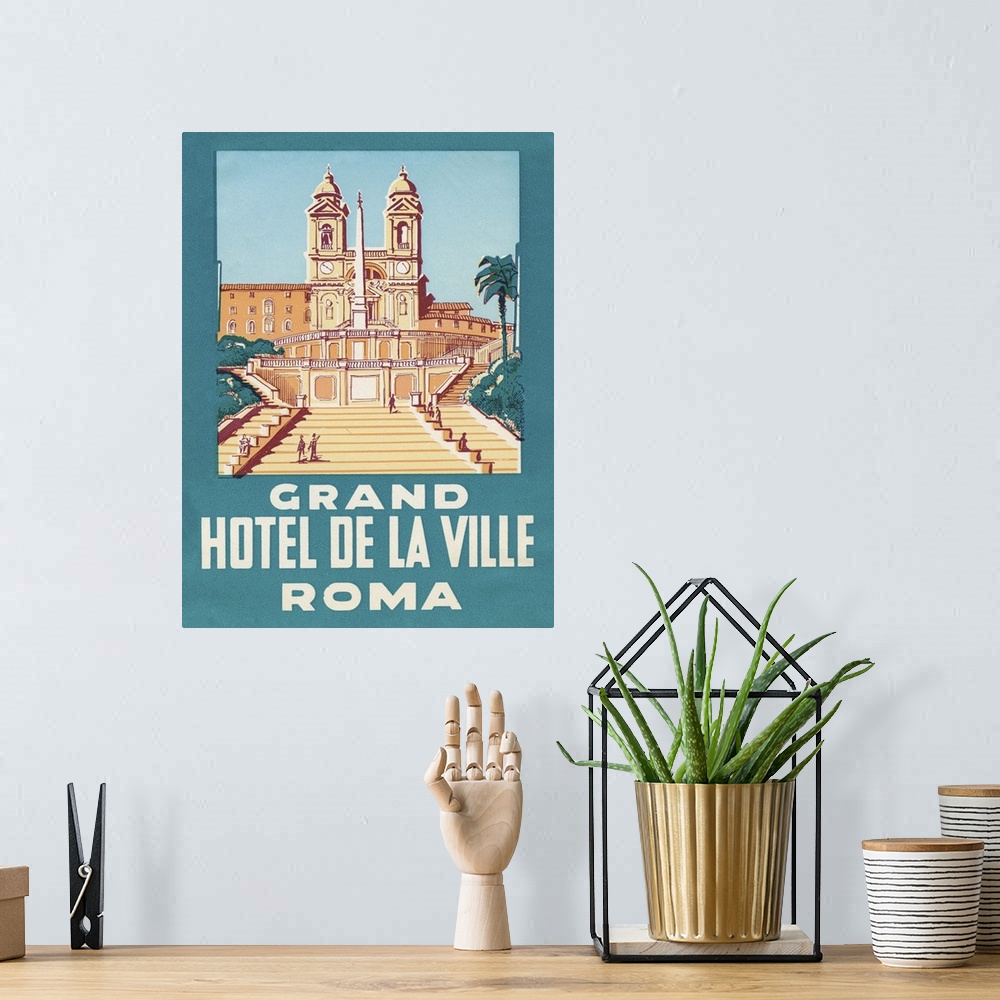 A bohemian room featuring Travel Poster IV